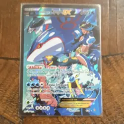 Pokemon Team Aqua's Kyogre EX Full Art Ultra Rare Holo Double Crisis 6/34 HP190 - Image 3
