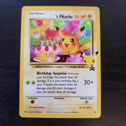 Birthday Pikachu 24/53 Pokemon TCG Celebrations Classic Collection NM / M - Image 1