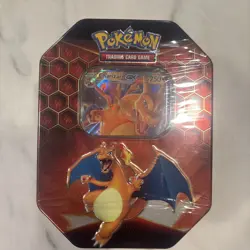 Pokemon TCG Hidden Fates Tin Charizard GX Factory Sealed - Image 1