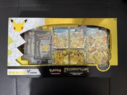 Pokemon Celebrations 25th Anniversary Pikachu V-union Premium Playmat Collection - Image 1