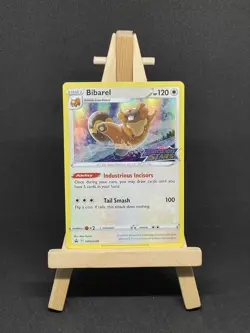 Bibarel SWSH188 Prerelease Promo Holo Near Mint Condition Brilliant Stars Promo - Image 1