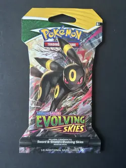 Pokemon TCG: Sword & Shield Evolving Skies Sleeved Booster Pack , Random Art - Image 1
