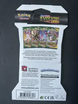 Pokemon TCG: Sword & Shield Evolving Skies Sleeved Booster Pack , Random Art - Image 2