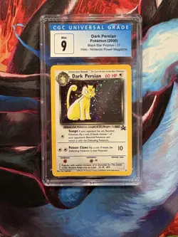 CGC 9 BLUE LABEL Dark Persian Holo #17 Black Star Promo Nintendo Mag. Pokemon - Image 1