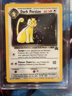 CGC 9 BLUE LABEL Dark Persian Holo #17 Black Star Promo Nintendo Mag. Pokemon - Image 2
