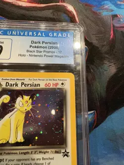 CGC 9 BLUE LABEL Dark Persian Holo #17 Black Star Promo Nintendo Mag. Pokemon - Image 4