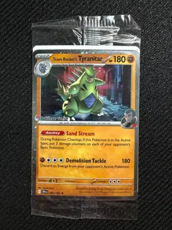 Team Rocket's Tyranitar (Pokemon Center Exclusive) 096/182 SEALED - Image 1