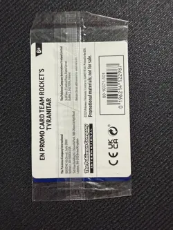 Team Rocket's Tyranitar (Pokemon Center Exclusive) 096/182 SEALED - Image 2