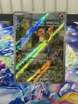 Charmander Pokemon Scarlet Violet Black Star Promo 44 Full Art Holo BSP SV NM - Image 1