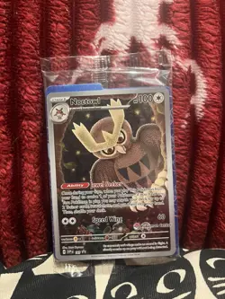 Pokemon TCG Noctowl 141 Pokemon Center ETB Promo Sealed - Image 1