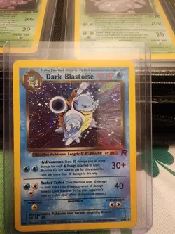2000 Pokemon Team Rocket Unlimited Dark Blastoise Holo 3/82 DAMAGED - Image 1