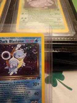 2000 Pokemon Team Rocket Unlimited Dark Blastoise Holo 3/82 DAMAGED - Image 2