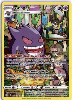 Pokemon Gengar TG06/TG30 Ultra Rare SWSH Lost Origin Trainer Gallery Full Art NM - Image 1