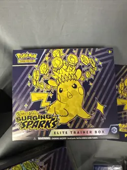 Pokemon TCG Scarlet & Violet: Surging Sparks ETB - Box and Extras ONLY - Image 2