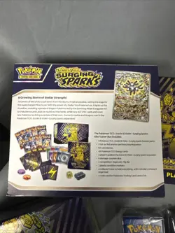 Pokemon TCG Scarlet & Violet: Surging Sparks ETB - Box and Extras ONLY - Image 3
