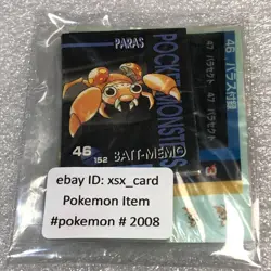 Pokemon Vintage Japanese Tomy Battle Game Note - 46 Paras - Unused - #2008 - Image 1
