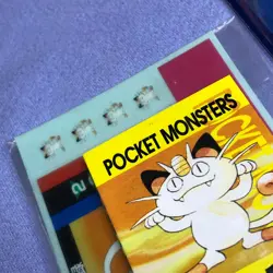 Pokemon Vintage Japanese Tomy Battle Game Note - 52 Meowth - Unused - #0531 - Image 3