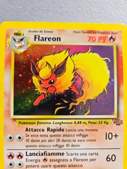 Pokemon Flareon Jungle 3/64 Holo Unlimited Rare Italian (NM) - Image 2