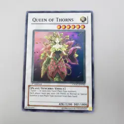 Yu-Gi-Oh! TCG Queen Of Thorns CSOC-EN042 Super Rare 1st Edition Heavily Played - Image 1