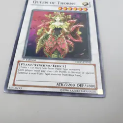 Yu-Gi-Oh! TCG Queen Of Thorns CSOC-EN042 Super Rare 1st Edition Heavily Played - Image 4