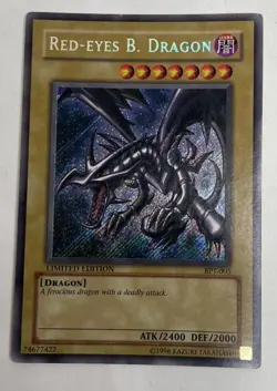 Yugioh Red-Eyes Black Dragon BPT-005 Secret Rare Limited Edition - Image 3