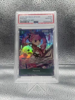 One Piece Perona Alternate Art Op12-034 Psa 10 - Image 1