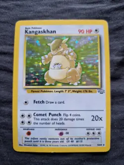 KANGASKHAN 5/64 Holo Pokemon Jungle Set Card Vintage 1999 - Image 1