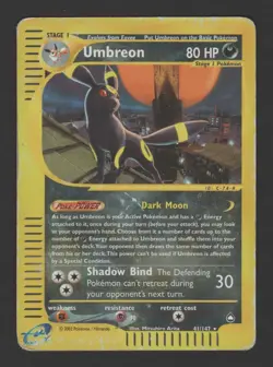 Umbreon Reverse Holo Aquapolis 41/147 ENG – Pokemon Card Rare - Image 1
