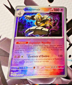 Pokemon Francais Card Holo Carte Masterball Noctunoir 037/131 FR PRE Mint 2025 - Image 1