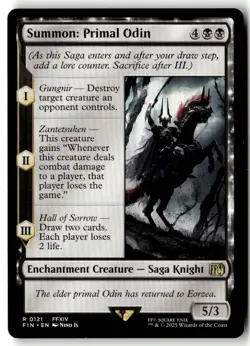 Summon: Primal Odin R FINAL FANTASY 121 NM - Image 1