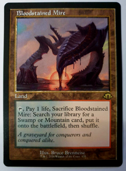 MTG: Modern Horizons 3 - Bloodstained Mire - Retro Rare - #435 NM - Image 1