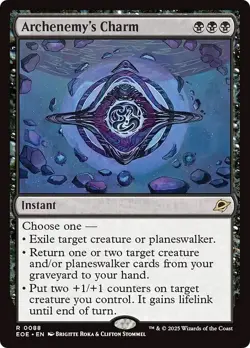 ARCHENEMY'S CHARM mtg NM-M Edge of Eternities 1 Rare - Image 1