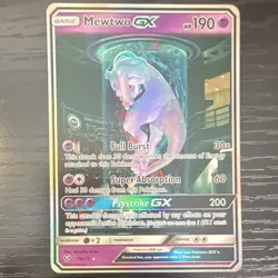 Mewtwo GX Shining Legends 78/73 Shiny Holo Rare Full Art 2017 Pokemon TCG MINT - Image 1