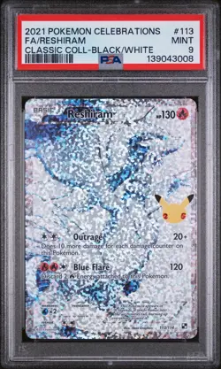 2021 Pokemon Celebrations Classic Collection #113 Classic Black/White PSA 9 - Image 1