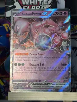 Pokemon TCG Team Rockets Mewtwo EX 205 Black Star Promo Exclusive Destined Rival - Image 1