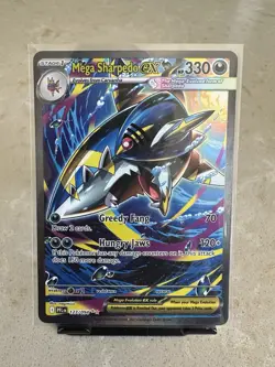 Pokemon Mega Sharpedo EX Holo Stage 1 Card 127/094 HP330 English TCG - Image 1