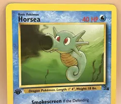 Horsea 49/62 – WOTC Fossil 1st Edition (Common) – LP – 1999 Pokemon TCG - Image 2
