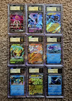 Pokemon CGC 10 Pristine Slab Lot Iron Valiant, Articuno, Zekrom, Leafeon, Etc - Image 1