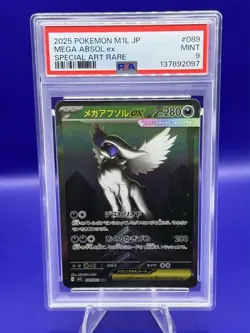 Mega Absol ex 089/063 M1l: Mega Brave Holo Special Art Rare JPN PSA 9 Pokemon - Image 1