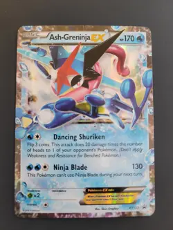Ash-Greninja EX XY133 Black Star Promo Pokemon TCG LP - Image 1