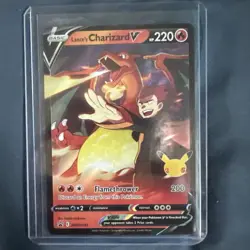 Pokemon TCG Lance's Charizard v SWSH133 Celebrations Black Star Promo Holo NM/M - Image 1