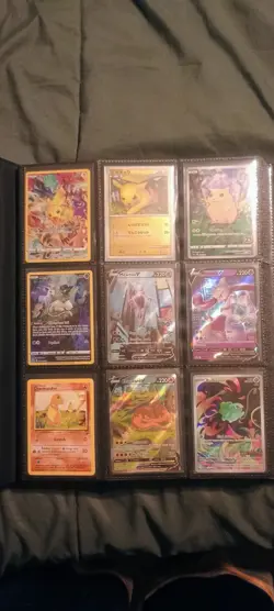 Pokemon Card Collection Binder Pikachu, Mewtwo, Charizard, Vintage Topps - Image 1