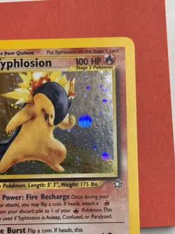 Pokemon Neo Genesis TCG Unlimited Holo Rare Typhlosion Card 17/111 - Image 5