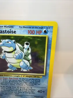 Blastoise Base Set Holo 2/102 1999 Pokemon WOTC - Image 2