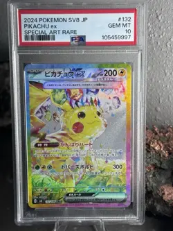 2024 Pokemon SV (JP) SV8 Pikachu EX Special Art Rare #132/106 PSA 10 - Image 1