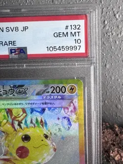 2024 Pokemon SV (JP) SV8 Pikachu EX Special Art Rare #132/106 PSA 10 - Image 5
