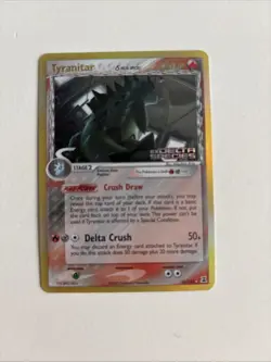 Pokemon TCG Tyranitar EX Delta Species Stamped Holo Rare Card 16/113 - Image 1