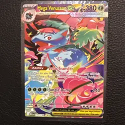 Pokemon Mega Venusaur EX Full Art Holo Me01 Mega Evolution 177/132 Card - Image 1