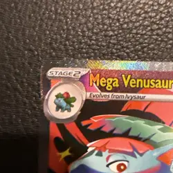 Pokemon Mega Venusaur EX Full Art Holo Me01 Mega Evolution 177/132 Card - Image 3
