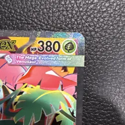 Pokemon Mega Venusaur EX Full Art Holo Me01 Mega Evolution 177/132 Card - Image 4